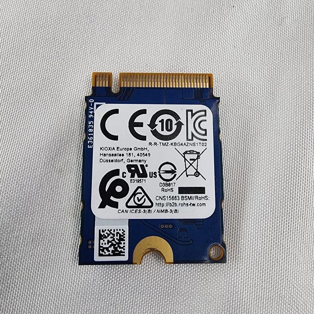 KIOXIA 256GB M.2 2230 NVMe SSD KBG40ZNS256G PCIe Gen3 x4 BG4